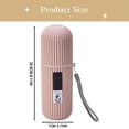 thumbnail image 4 of Portable Toothpaste Toothbrush Holder Case, Travel Camping Storage Box with Mouthwash Cup, Large Capacity for Two Brushes And Toothpaste, Lightweight And Compact for Business Trip, , A Toothbrush Cup, 4 of 8