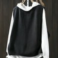 thumbnail image 4 of JGGSPWM Retro Style Knitted Vest for Women, Personalized Neck, Sleeveless Waistcoat Sweater, Versatile Coat Black Free Size, 4 of 5