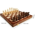 thumbnail image 2 of Juego De Tablero De Ajedrez De Madera, Juego De Ajedrez Plegable Para Viajar Para Profesionales, 2 of 8
