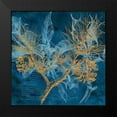 thumbnail image 2 of Lavoie, Tina 12x12 Black Modern Framed Museum Art Print Titled - Teal Garden Winter, 2 of 5