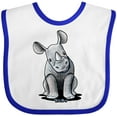 thumbnail image 3 of Inktastic Curious Rhinos Boys or Girls Baby Bib, 3 of 4