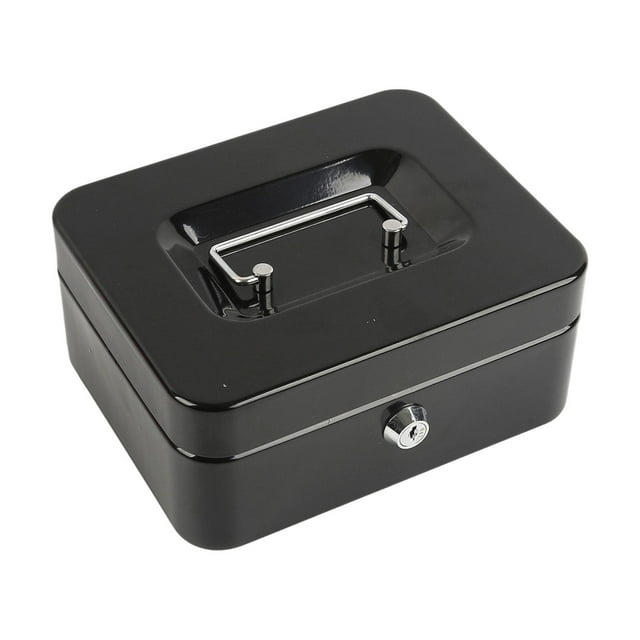 DOLITY Boîte à Argent en Métal avec Serrure Conteneur avec Clés pour Enfants Filles Garçons Prix Noir