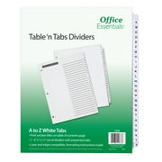 Office Essentials Table 'n Tabs Dividers with White Tabs, A-Z Tab