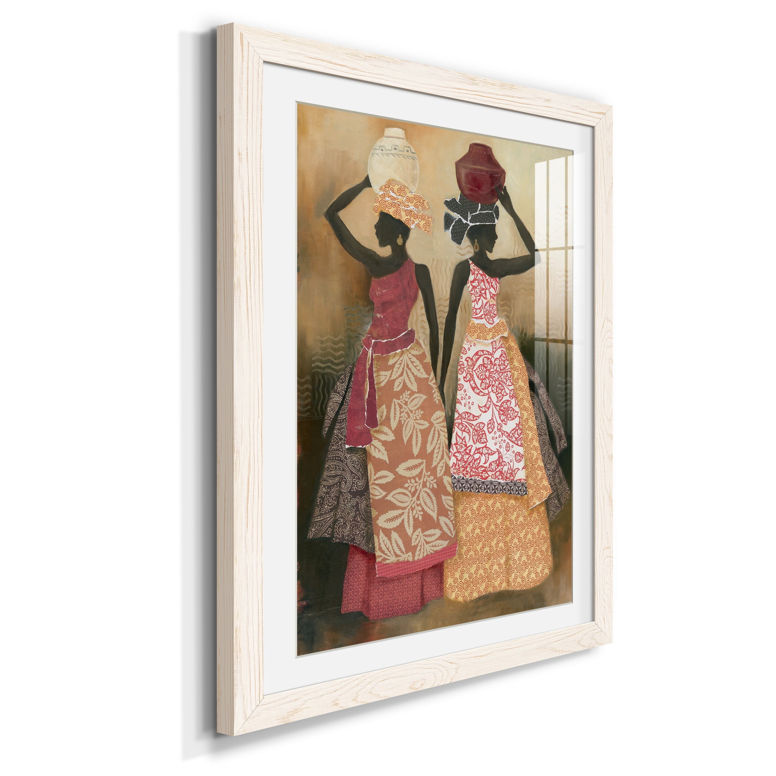 Village Women II - Premium Framed Print - Distressed Barnwood Frame - Ready to Hang