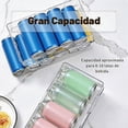 thumbnail image 4 of Doble apilable nevera organizador contenedores, Soda puede organizador, Adecuado para latas de bebidas de hasta 550ml, Soporte para latas de bebidas para despensa, frigorífico, cocina (Grande), 4 of 4