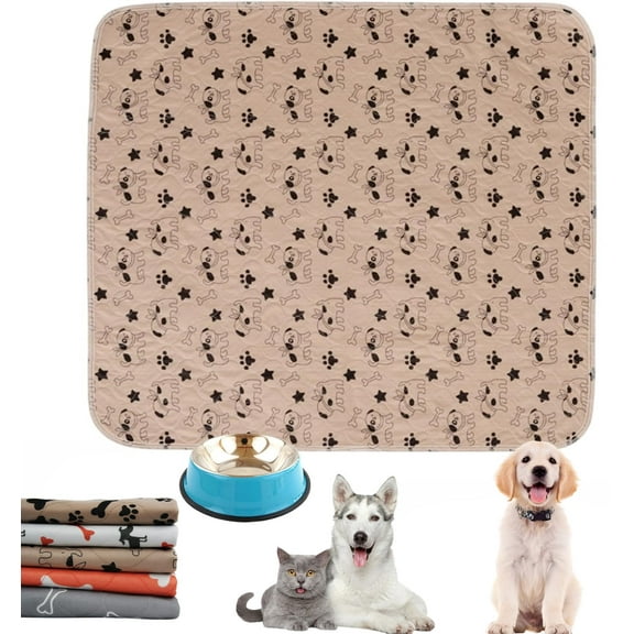 Puppy Pad with Pheromones, Reusable and Washable Puppy Pads, Puppy pad Pee Pads, Durable Leak-Proof & Anti-Slip Pet Training Pads, Easy to Clean for Home & Travel (E, 15.7*23.6in)