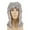 Grey, variant on Middle Length Curly Colonial Wig for Men, Gray