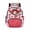 Strawberry & White Polka Dot Pattern, variant on Whosucclay Bunny Stripe School Bookbag Large Capacity Adjustable Shoulder Straps Satchel with Padded Straps, High School Backpack with Front Pocket for Boys Girls