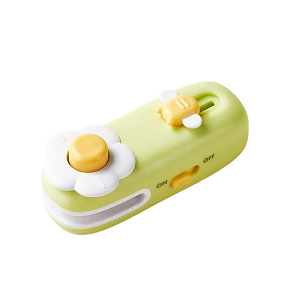 Ppsfege 2025 New 2 in 1 USB Rechargeable Mini Bag Sealer, Portable Vacuum Sealer, Mini Sealing Machine Heat Seal Tool, Snack Sealer for Household, (Green)