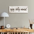 thumbnail image 6 of Inspirational Wall Art - Enjoy Every Moment - Sayings Quote Poster Motto Canvas Prints Motivational Home Wall Art Decor Sign 6" x17", 6 of 7
