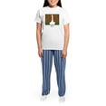 thumbnail image 4 of CafePress - Generic_Borzoi Women's Light Pajamas - Women's Short Sleeve Print T-Shirt and Pants Light Cotton Pajama Set, 4 of 7
