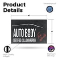 thumbnail image 2 of Auto Body Full Collision Repair Vinyl Decal 12 Inch x 16 Inch Weatherproof Heavy-Duty Adhesive Backing | Professional Vehicle Restoration, Paint Work | Made in USA, 2 of 6