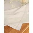 thumbnail image 4 of Solino Home Cotton Linen Tablecloth 58 x 120 Inch - Hemstitch Linen Table Cloth for Rectangle Tables - Machine Washable Tablecloth for Spring, Easter, Mothers Day, 4 of 5