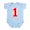Sky Blue, variant on CafePress - ONE Infant Bodysuit - Baby Light Bodysuit, Size Newborn - 24 Months