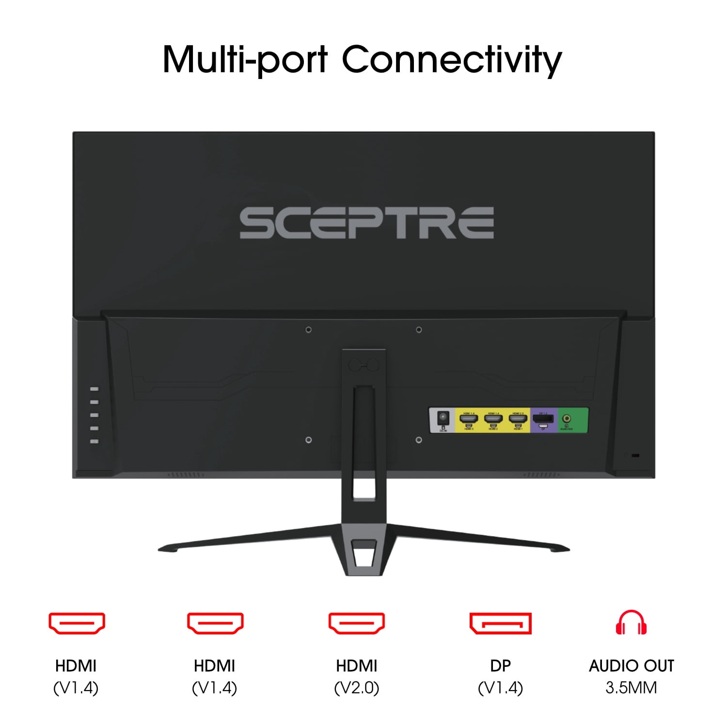 Sceptre New IPS 27-Inch Gaming Monitor 180Hz 1ms DP HDMI Build-in Speakers 2025 (E275B-FPT165.A1)