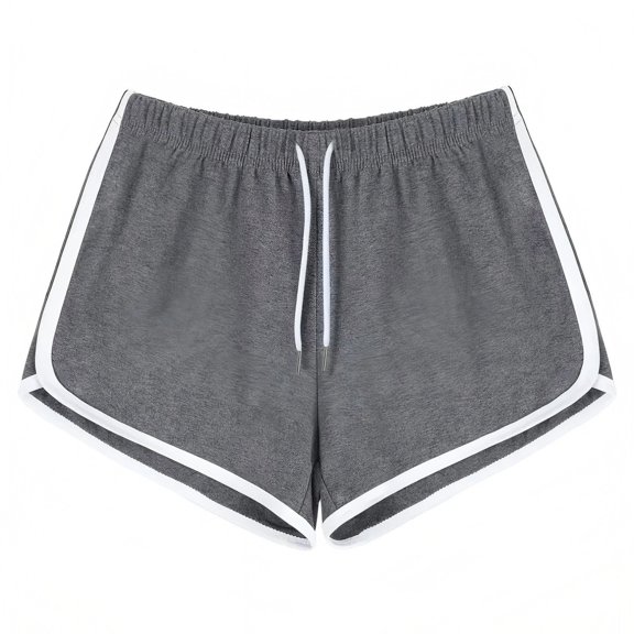YUEVORA Athletic Shorts for Women, Dolphin Running Workout Shorts, Elastic Waist Drawstring Summer Casual Lounge Shorts for Gym Yoga and Daily Wear