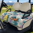 thumbnail image 3 of Whosucclay Tropical Leaves Golf Cart Seat Cover, 4 Convenient Pockets Golf Cart Seat Covers for 2-Seater Golf Cart EZGO Yamaha Carts Club Car, 51.18 x 30.3 inches, 3 of 9