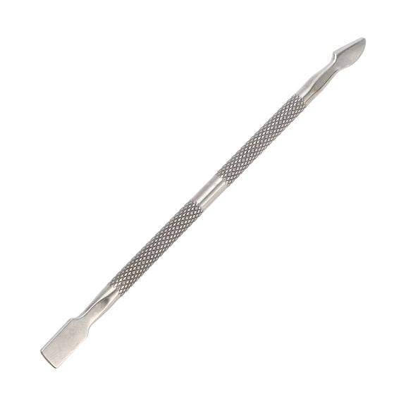 Unique Bargains Multi-purpose Double-side Cuticle Pusher 5 Length Silver Tone 1 Pc