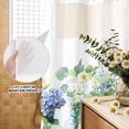 thumbnail image 2 of No Hook Shower Curtain with Built-in Rings - Abstract Watercolor Greenery Washable Waterproof Fabric Bathroom Curtains for Hotel,Rentals, 72 X 84 Inch Extra Long , Eucalyptus Vase, 2 of 9