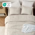 thumbnail image 4 of Juego de Edredón Bedsure King California con Pliegues en Cuadrícula Beige, 4 of 8