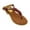 Red, variant on . Women's Braided T-Strap Thong Sandal