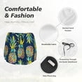 thumbnail image 6 of Lsque Colorful Pineapples Printed Women's Running Shorts with Liner Pockets,Elastic Quick Dry Workout Athletic Gym Yoga Shorts,Womens High Waist Shorts-Medium, 6 of 9
