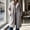 Khaki, variant on Faux Fur Coat Open Front Lapel Collar Long Coat, Sizes XS-XXXL