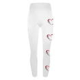 thumbnail image 5 of QATAINLAV Women's Valentine Day Leggings Novelty Letter Graphic Print Tight Yoga Pants Casual Elastic High Waisted Tummy Control Sport Leggings Prime Sales Today White XL, 5 of 7
