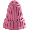 thumbnail image 1 of Sonducket Sombrero Unisex mezclas de algodón sólido cálido HIP HOP sombreros de punto hombres gorras de invierno mujeres Skullies gorros para Sombreros rosado Sonducket AP000123-12, 1 of 6