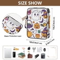 thumbnail image 3 of Haosy Accordion File Organizer Zipper Binder 500 Sheet 6-Tab Expanding File Folder Multi-Pocket 1.2 Inch 3 Ring Cartoon Ghost Pumpkin Bats, 3 of 7