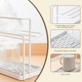 thumbnail image 4 of Over Sink Kitchen Organizer Rack – Rustproof Stainless Steel Counter Storage Shelf for Utensils, Sponges, Rags – Easy to Clean Draining Rack for Home, Bathroom, or Restaurant Use (Black/White), 4 of 4