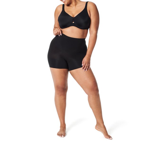 Pantalones cortos Shapewear SpanxSculpt Power sin costuras, muy negros, XL