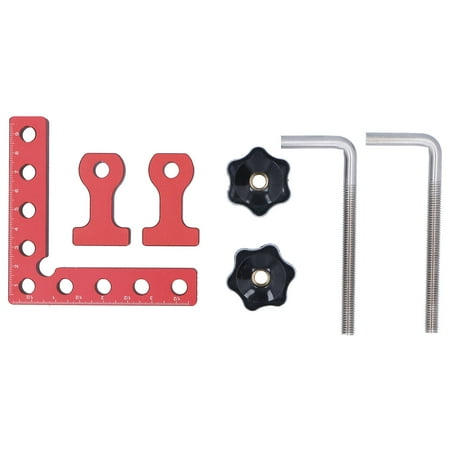 

Woodworking Squares Clamp Aluminum Alloy Tools AntiCorrosion Paint 100mm for Fixing