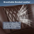 thumbnail image 6 of WOSDOM Gaming Chair with Massage Lumbar Support, Reclining Office Desk Chair, Comfortable Tall Computer Chair, Brown, 300lbs, 6 of 7