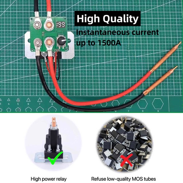 Equipo de soldador por puntos de relé de 12V Gear 199 equipo de soldadura duradero accesorios para máquinas JShteea Para estrenar