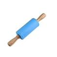 thumbnail image 1 of Agiferg Wooden Handle Silicone Rollers Rolling Pin Kid Kitchen Cooking Baking Tool, 1 of 2
