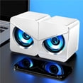 thumbnail image 3 of fastboy 2pcs portable Loudspeaker Kit USB Stereo Speaker For PC Smartphones Laptops, 3 of 7