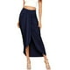 thumbnail image 1 of Qarigey de poliéster para mujer, reemplazo Irregular de otoño, fácil de combinar, Color sólido, plisado, para oficina, viaje, faldas, ropa Prendas para la parte inferior del cuerpo XL Azul Oscuro, 1 of 5