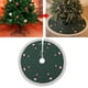 thumbnail image 5 of Tapete de Navidad grande redondo perfecl de 48 pulgadas con patrones de sombrero de Navidad Verde, 5 of 8