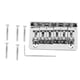 thumbnail image 1 of Accesorio de guitarra Jadeshay Puente fijo de cuerdas de 6 cuerdas Metal Plata, 1 of 8