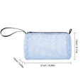 thumbnail image 2 of Mesh Cosmetic Bag Handheld Travel Organizer,Breathable Quick-Dry Nylon Makeup Pouch,Lightweight Portable Storage Solution for Beach Vacation Outdoor Trip and Daily Use Purple, 2 of 4