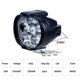 thumbnail image 5 of 2pcs 6 Led Motorcycle Light Headlight Assembly 10w 1000lm Universal Scooter Atv Fog Spotlight 6000k Wuqx, 5 of 5