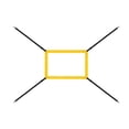 thumbnail image 1 of Visland Baseball Strike Zone Target Net with Hooks Portable Softball Baseball Pitching Accuracy Training Mesh Adjustable Hitting Batting Catching Practice Net, 1 of 8
