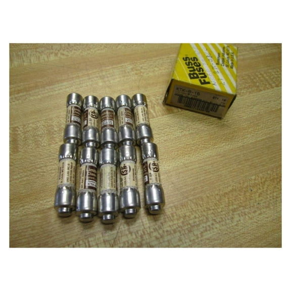 KTK-R-15 Limitron KTKR15 Fuses 15A 600V Fast Acting - 10 Pack - Electrical Fuses 15 Amp 600 Volt - Replacement Fuses for Electronics & Appliances