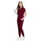 thumbnail image 1 of Conjunto de ropa de lavado de hospital, ropa de enfermera para quirófano de clínica oral, ropa de manga corta con cuello en V para cepillarse las manos, 1 of 6
