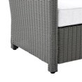thumbnail image 5 of Afuera Living Traditional Wicker Outdoor Loveseat in White/Gray, 5 of 10