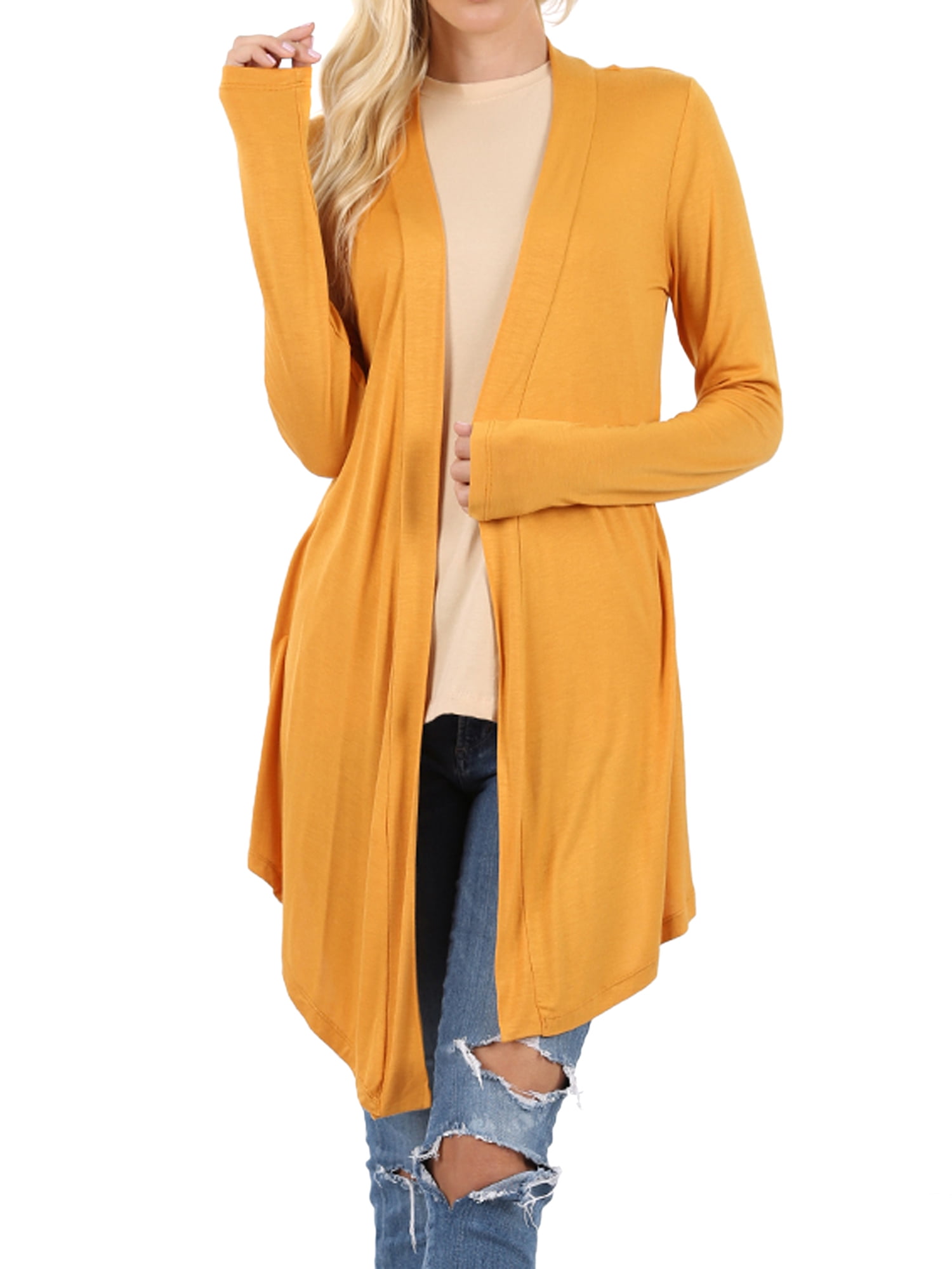 plus mustard cardigan
