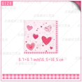 thumbnail image 4 of Pink Valentine's Day Themed Party Decorations For 12 People Disposable Party Paper Plates Paper Towels Tablecloth Tableware Set, 4 of 5