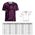 DNAGSBBSN Luxurious Purple Paisley 274 Full Print Graphic T Shirts