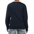 thumbnail image 2 of Women's Starter Navy Los Angeles Angels Groovy Script Team Fleece Pullover Sweatshirt, 2 of 2